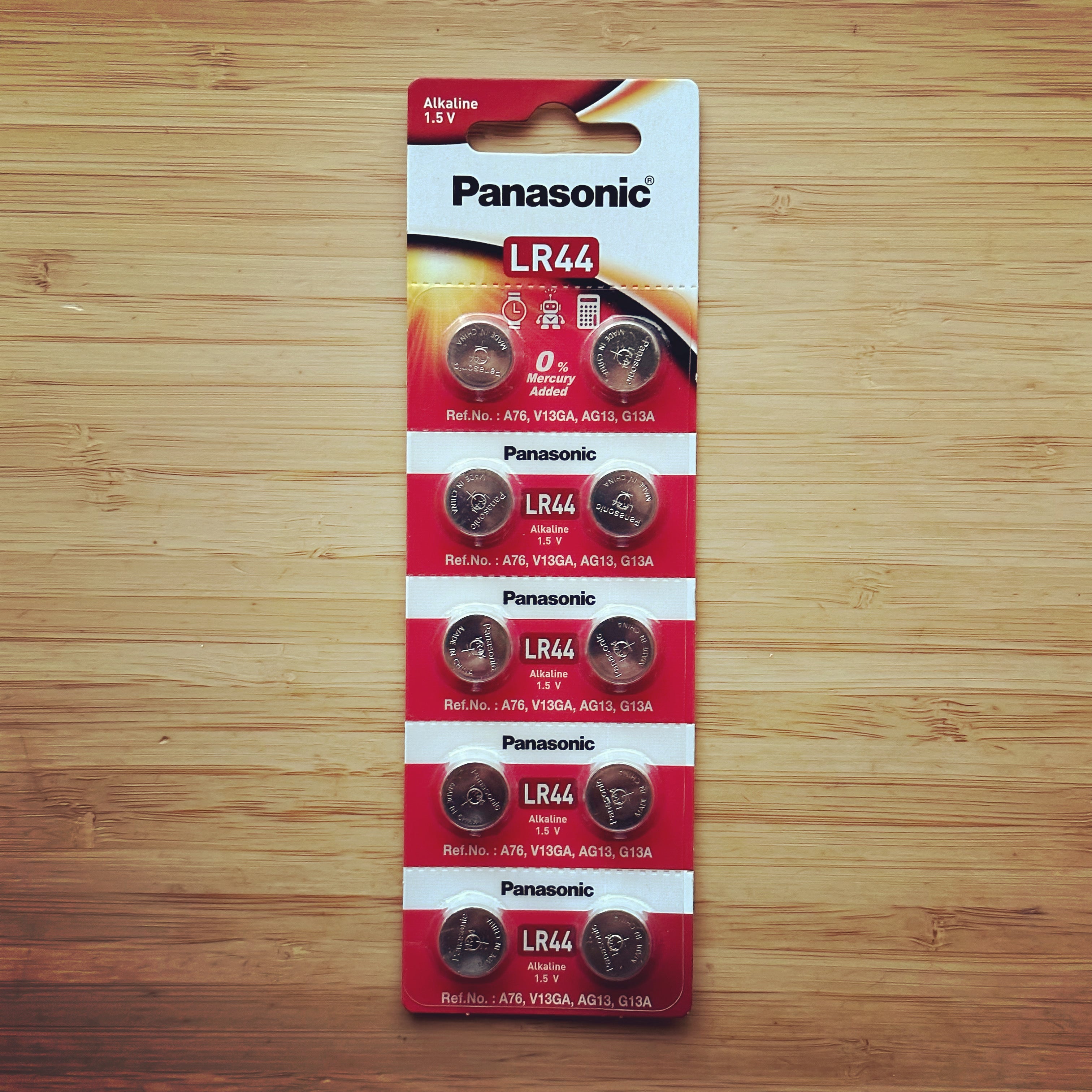 BATTERY : LR44 - PANASONIC